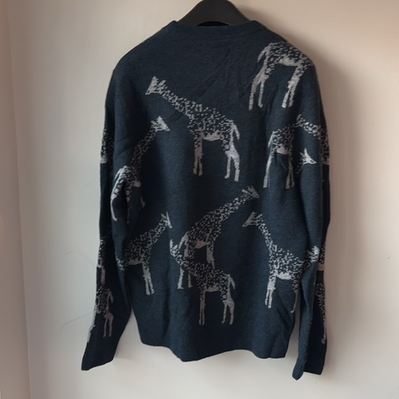 Bonobos Slim Brushed Wool Crew Neck Sweater Giraffe size Medium - Picture 4 of 8